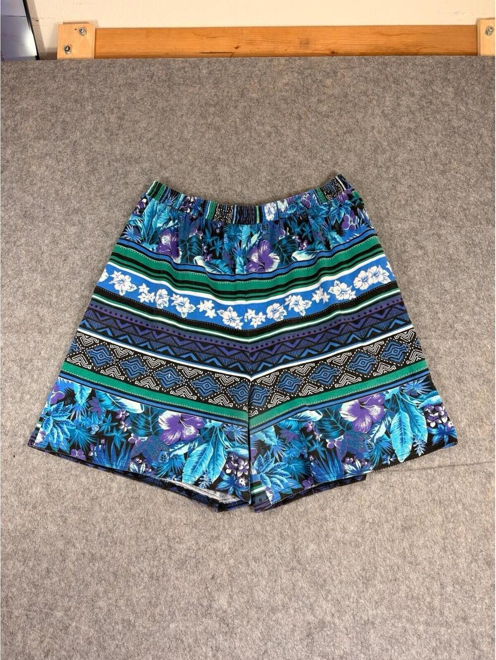 Vintage Surf Gear Beach Shorts Cotton Made in USA Mens Size XL